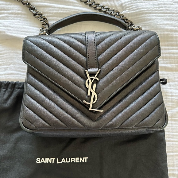 Saint Laurent Classic Medium Collége Monogram Black - Picture 8 of 8